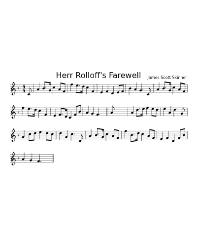 Herr Rolloff's Farewell
