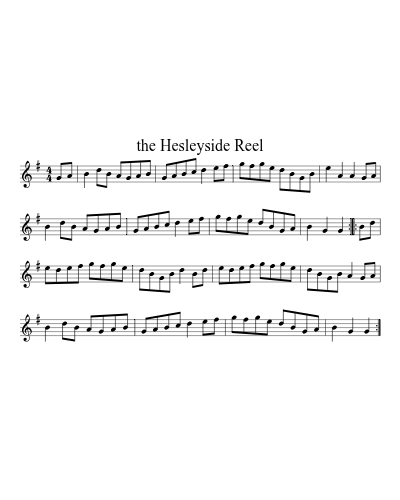 The Hesleyside Reel (Version 3)