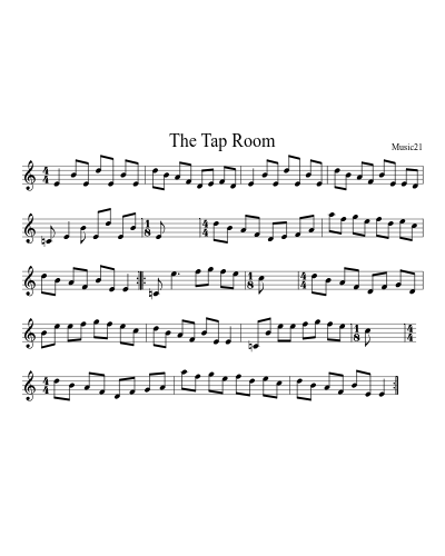 The Tap Room sheet music preview