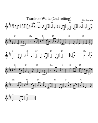 Teardrop Waltz (2nd setting)