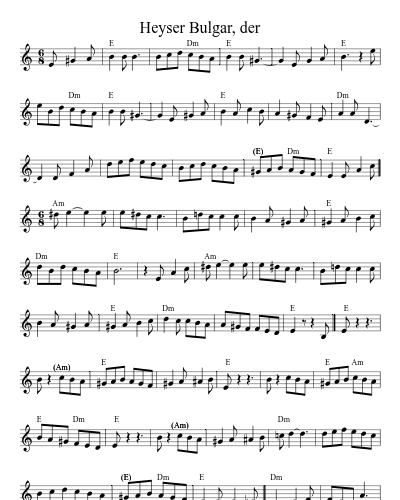 Heyser Bulgar, der (Version 2)