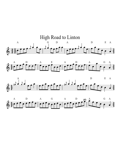 High Road to Linton (Version 2)