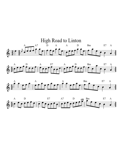 High Road to Linton (Version 5)