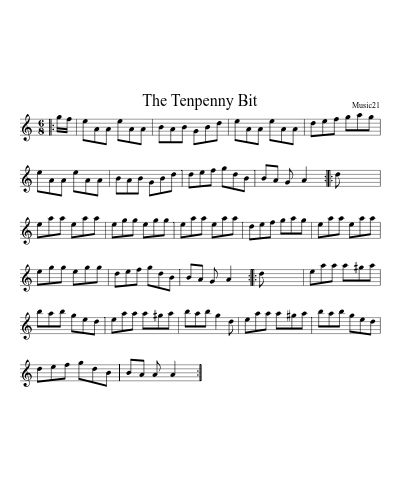 The Tenpenny Bit sheet music preview