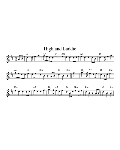 Highland Laddie (Version 2) preview