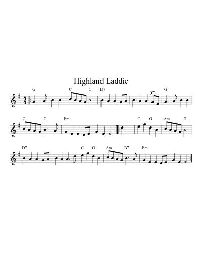 Highland Laddie (Version 3)