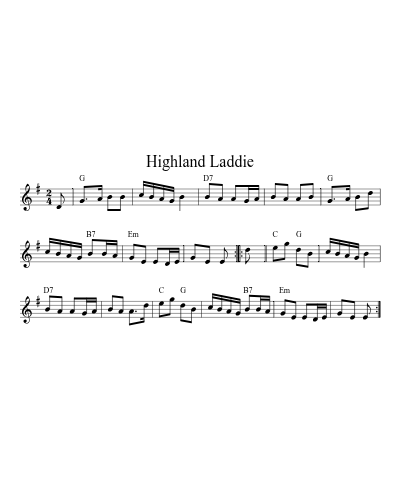 Highland Laddie (Version 4)