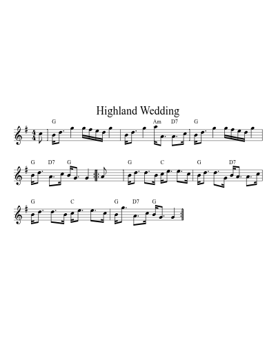Highland Wedding (Version 3)
