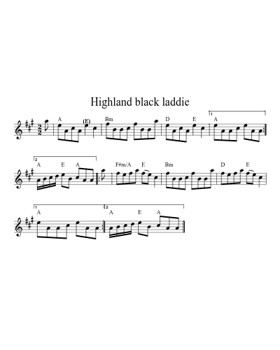 Highland black laddie (Version 2) preview