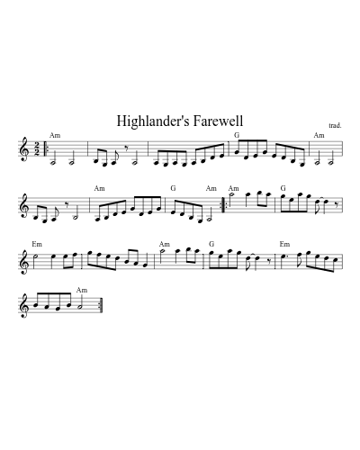 Highlander's Farewell