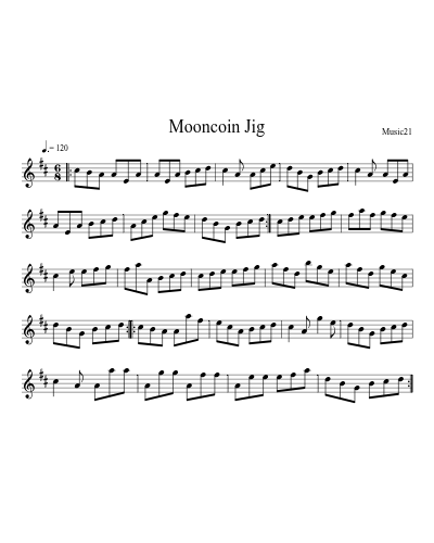 Mooncoin Jig preview