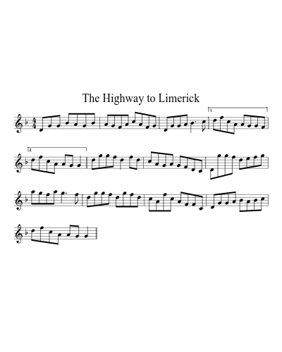 The Highway To Limerick (Version 3)