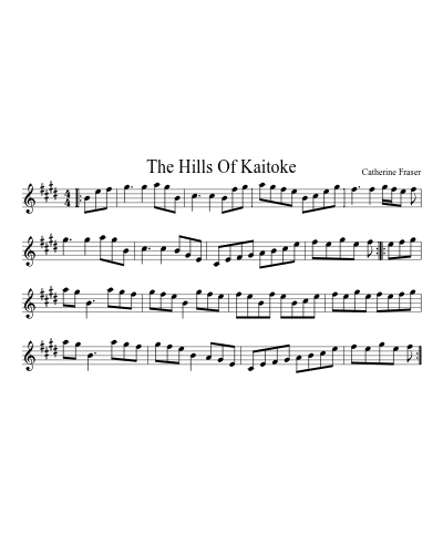 the Hills of Kaitoke (Version 2)