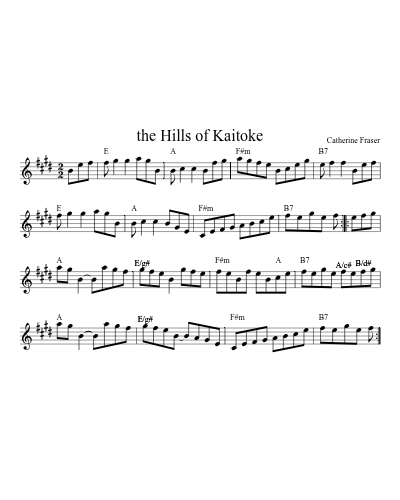 the Hills of Kaitoke (Version 3)