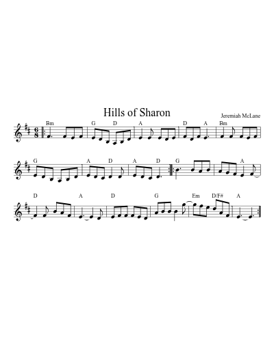 Hills of Sharon (Version 3)