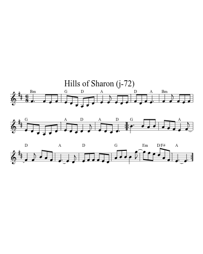 Hills of Sharon   (j-72)