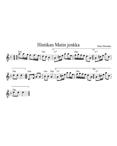Hintikan Matin jenkka (Version 3)