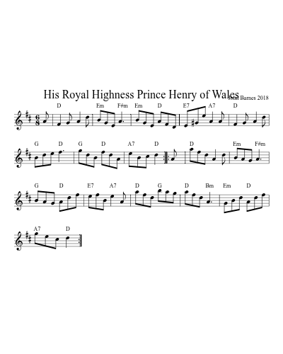 His Royal Highness Prince Henry of Wales