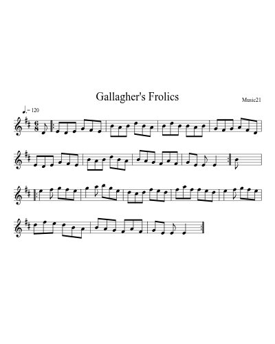 Gallagher's Frolics (Teviot Brig)