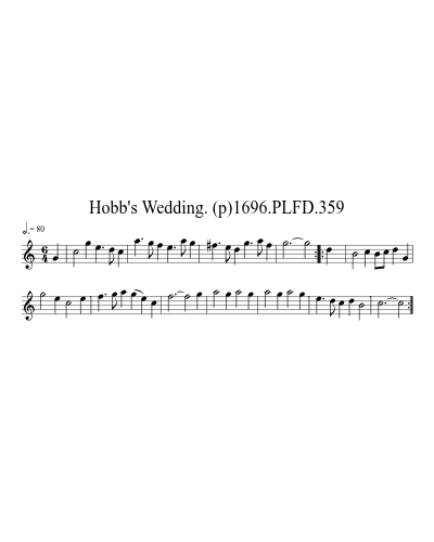 Hobb's Wedding. (p)1696.PLFD.359