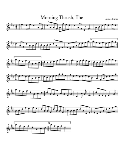 Morning Thrush, The preview