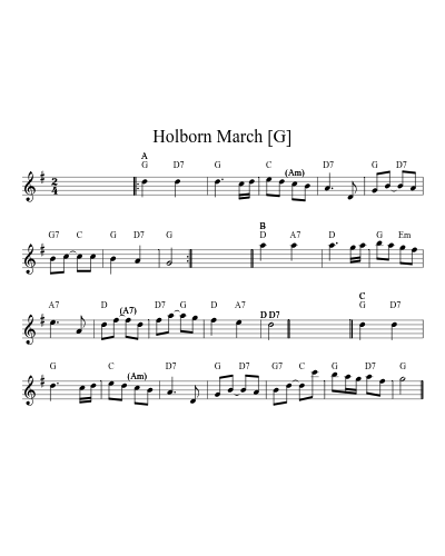 Holborn March [G]