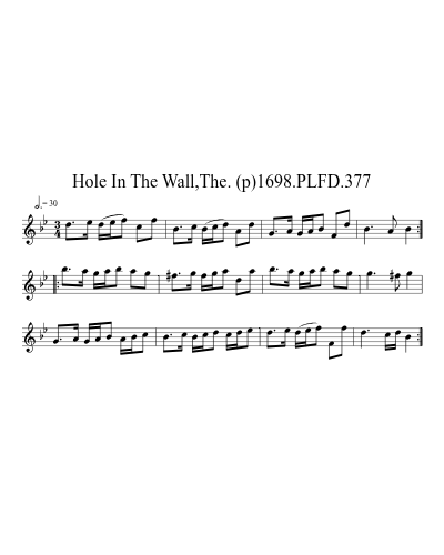 Hole In The Wall,The. (p)1698.PLFD.377 preview