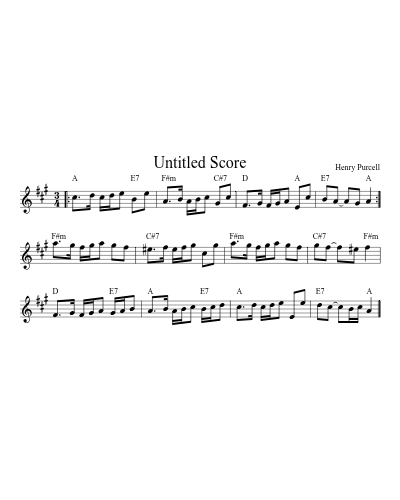 Hole in the Wall (Version 8) sheet music preview