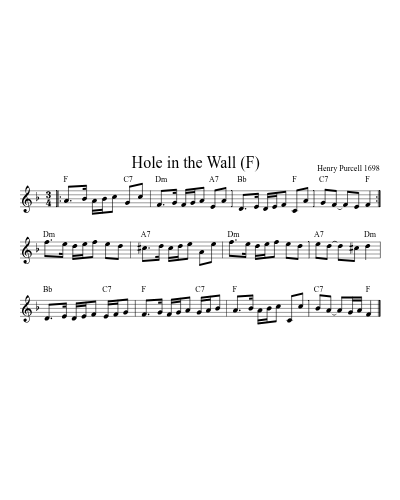 Hole in the Wall   (F) (Version 2)