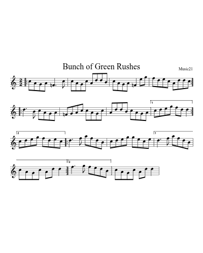 Bunch of Green Rushes