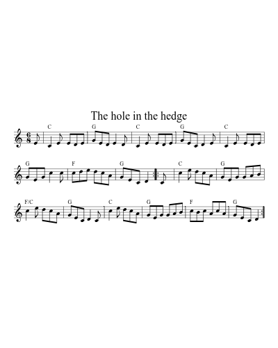 The Hole In The Hedge (Version 3) preview