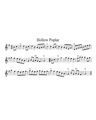 Hollow Poplar (Version 3)