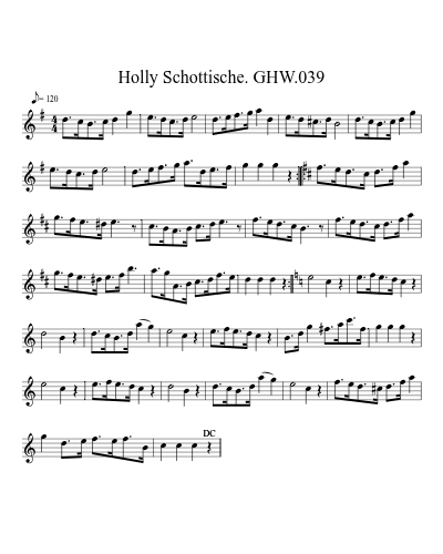 Holly Schottische. GHW.039 (Version 2) preview