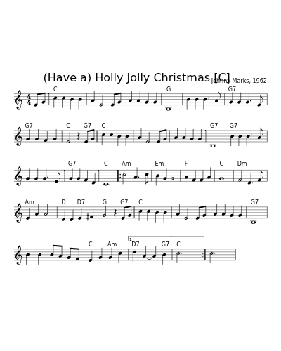 (Have a) Holly Jolly Christmas   [C] (Version 2)