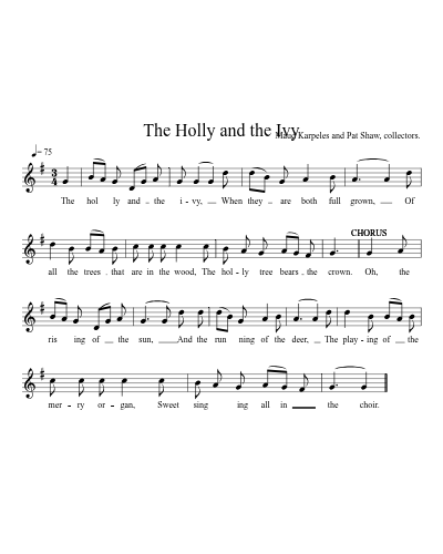 the Holly and the Ivy (Version 3)