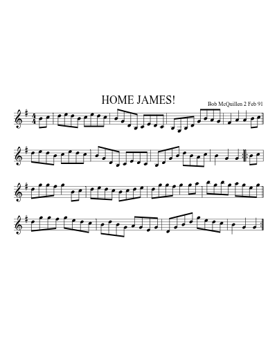 HOME JAMES! (Version 2)
