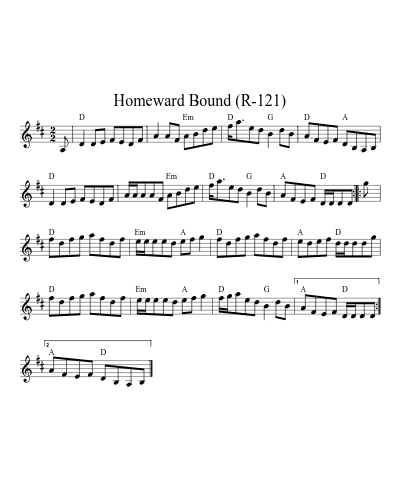 Homeward Bound (R-121) preview