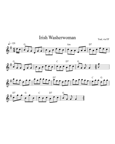 Irish Washerwoman