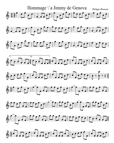 Hommage \`a Jimmy de Genova preview