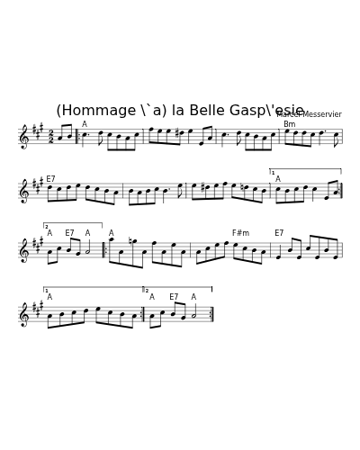 (Hommage \`a) la Belle Gasp\'esie (Version 2)