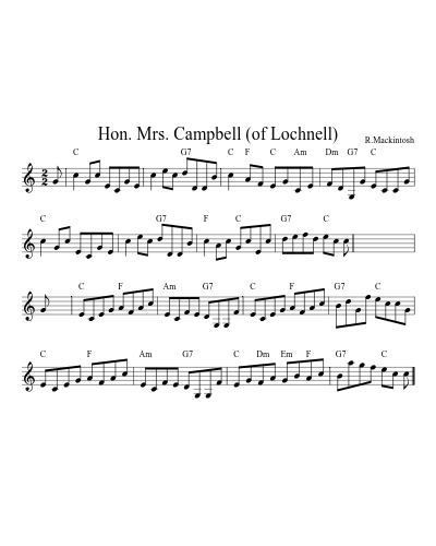 Hon. Mrs. Campbell (of Lochnell) preview