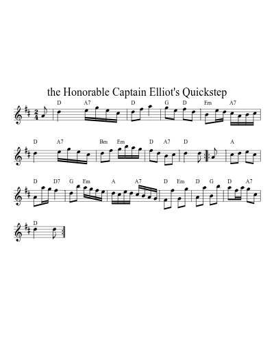 the Honorable Captain Elliot's Quickstep (Version 2)