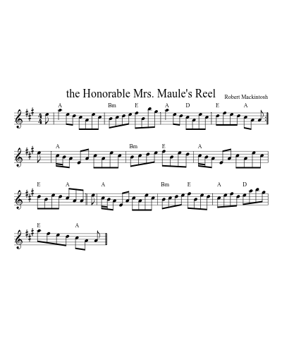 the Honorable Mrs. Maule's Reel preview
