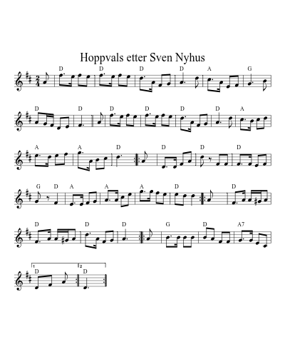 Hoppvals etter Sven Nyhus