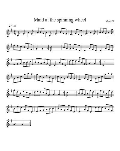 Maid at the spinning wheel preview