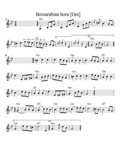 Bessarabian Hora    [Am] (Horra Bessarabian 2)