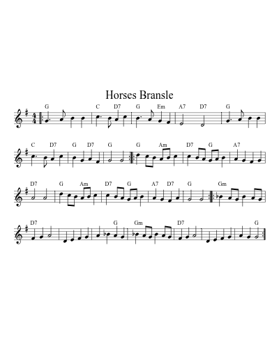 Horses Bransle (Version 2)