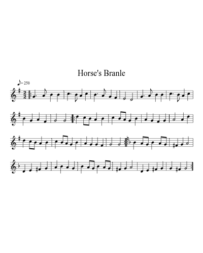 Horse's Branle preview