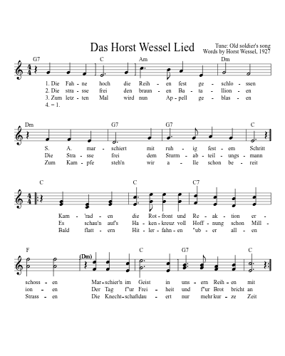 Das Horst Wessel Lied (Version 5)