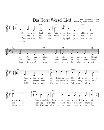 Das Horst Wessel Lied (Version 6)